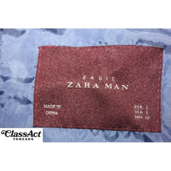 Zara Man Puffer Vest Gray Lightweight Sleeveless Polyester Sz L - Picture 10 of 10